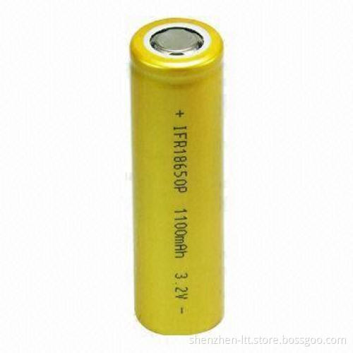 LiFePO4 Battery with 1100mAh Capacity and 3.2V Voltage